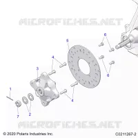 FRONT SUSPENSION HUB AND BRAKE DISC