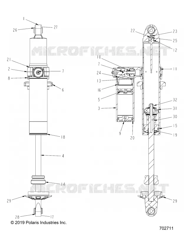 HINTERRADAUFHÃ„NGUNG SHOCK INTERNALS