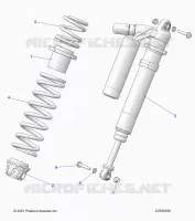 SUSPENSION, FRONT SHOCK MOUNTING, DELUXE