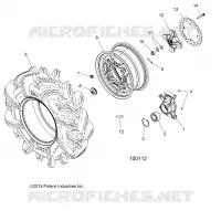WHEELS, REAR AND HUB
