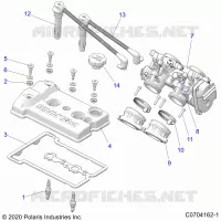 ENGINE, THROTTLE BODY AND VENTILDECKEL