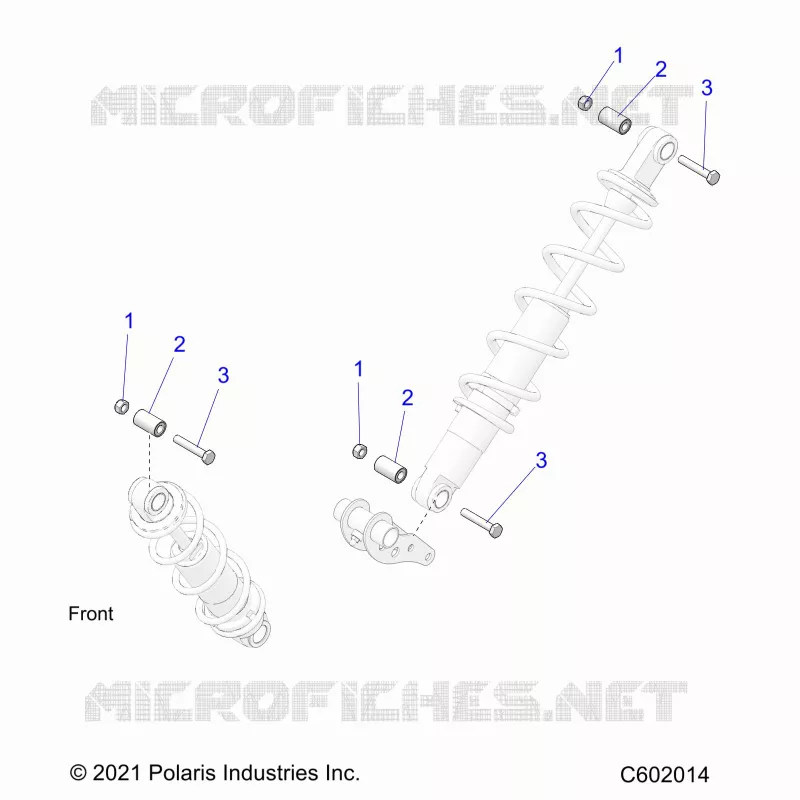 SUSPENSION, SHOCK MOUNTING, REAR SUSP.