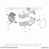 ENGINE, FAN COVER AND ABSCHIRMRAHMEN