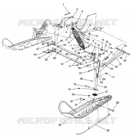 FRONT SUSPENSION AND SKI TRAIL/0930761 AND  TRAIL DELUXE/0930243 (4923222322013A)