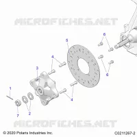 FRONT SUSPENSION HUB AND BRAKE DISC