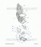 SITZ ASM. AND SLIDER