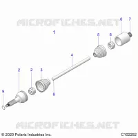 ANTRIEB, REAR DRIVE SHAFT
