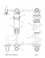 SUSPENSION, FRONT SHOCK TRACK, MONOTUBE 7045530