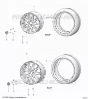 RADS, FRONT AND REAR (LE MODELS)