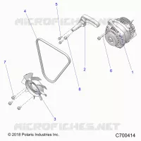 ENGINE, ENGINE, GENERATOR, FAN AND BELT- R21RRED4JA (C700414)