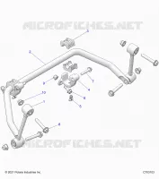 SUSPENSION, FRONT, STABILISATORSTANGE