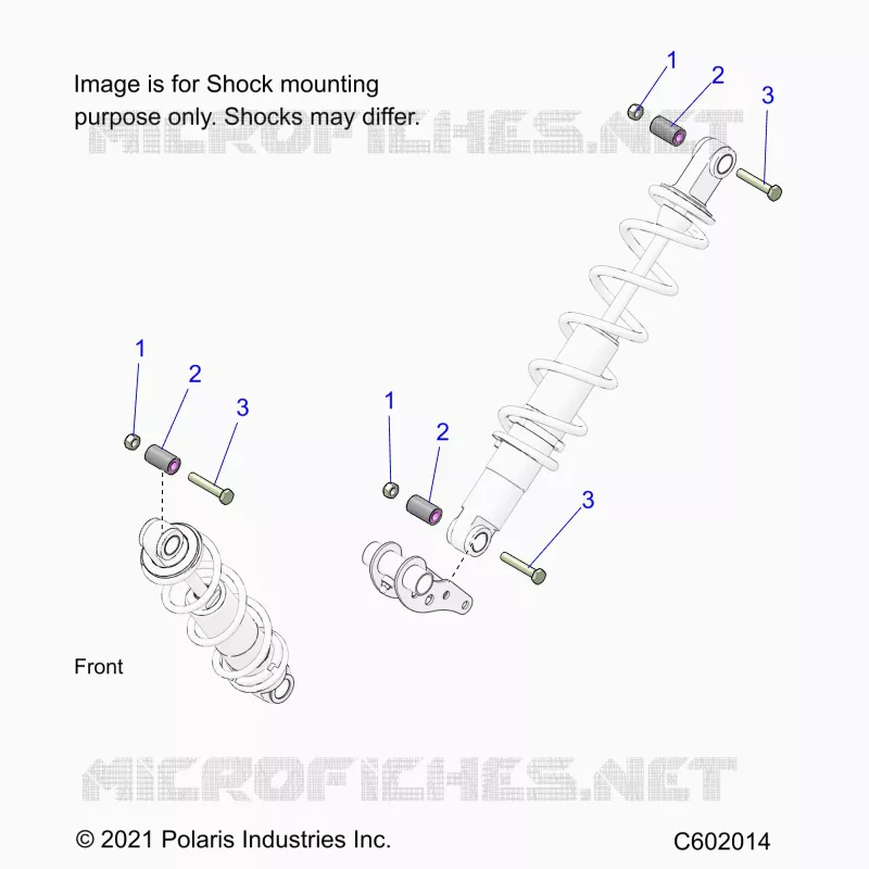 SUSPENSION, SHOCK MOUNTING, REAR SUSP.