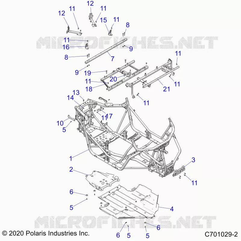 CHASSIS, MAIN FRAME AND SKID PLATE