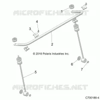 SUSPENSION, FRONT, STABILISATORSTANGE
