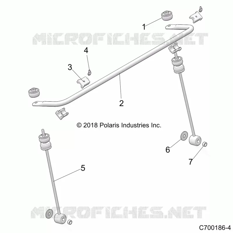 SUSPENSION, FRONT, STABILISATORSTANGE