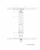 SUSPENSION, SCHOCK, REAR TRACK (7043994)