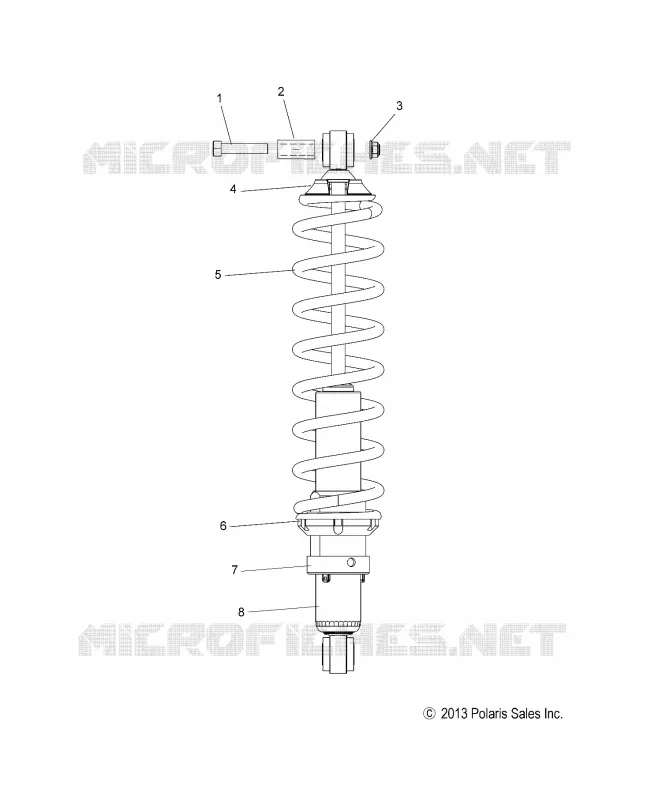 SUSPENSION, SCHOCK, REAR TRACK (7043994)