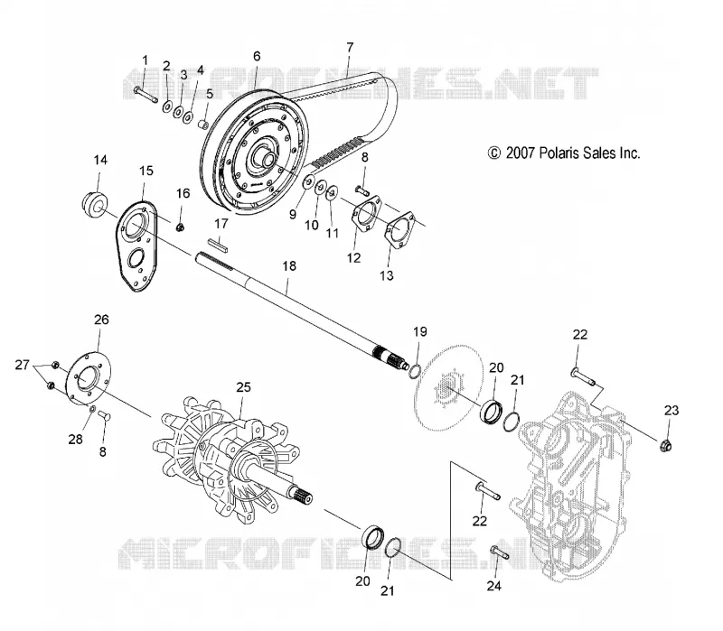 ANTRIEB, ANTRIEBSWELLE and JACKSHAFT