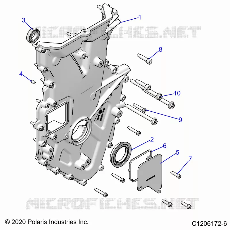 MOTOR, FRONT COVER
