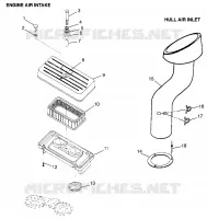 LUFTEINLASS/HULL AIR INLET (INTL. SL 700/INTL. DELUXE) INTL. SL 700 I (4940874087B010)