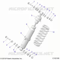 SUSPENSION, FRONT SHOCK