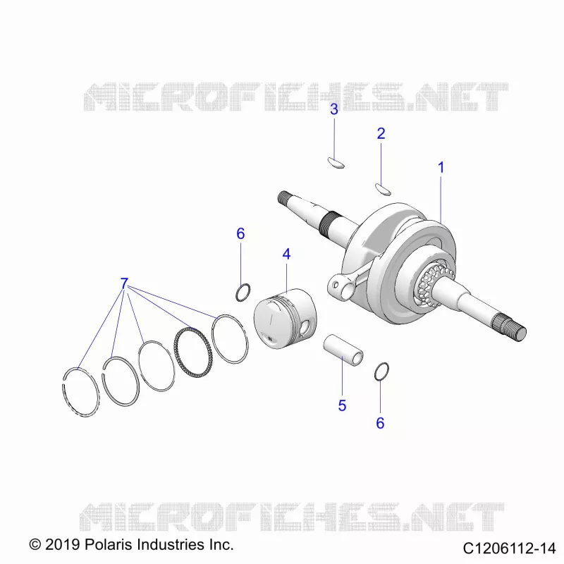 ENGINE, KURBELWELLE AND PISTON