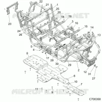 CHASSIS, MAIN FRAME AND SKID PLATES