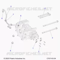 ANTRIEB, GEARCASE, REAR, MOUNTING