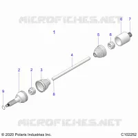 ANTRIEB, REAR DRIVE SHAFT