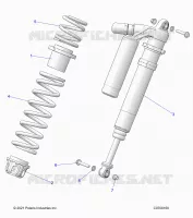 SUSPENSION, FRONT SHOCK MOUNTING, DELUXE