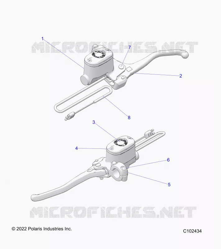 VORDERBREMSE BRAKE LEVER AND MASTER CYLINDER