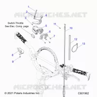MOTOR, THROTTLE CONTROL ASM.