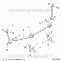 SUSPENSION, FRONT STABILISATORSTANGE- G21G4D99AW/BW (C701011-2)