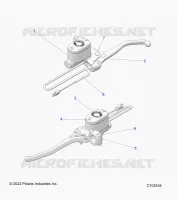 VORDERBREMSE BRAKE LEVER AND MASTER CYLINDER