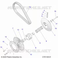 ANTRIEB, SECONDARY CLUTCH/BELT