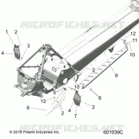 CHASSIS, CLUTCH GUARD, FOOTRESTS, AND RUNNING BOARDS