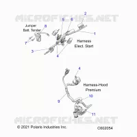 ELEKTRIC, WIRE HARNESS, HOOD, ELEC. START