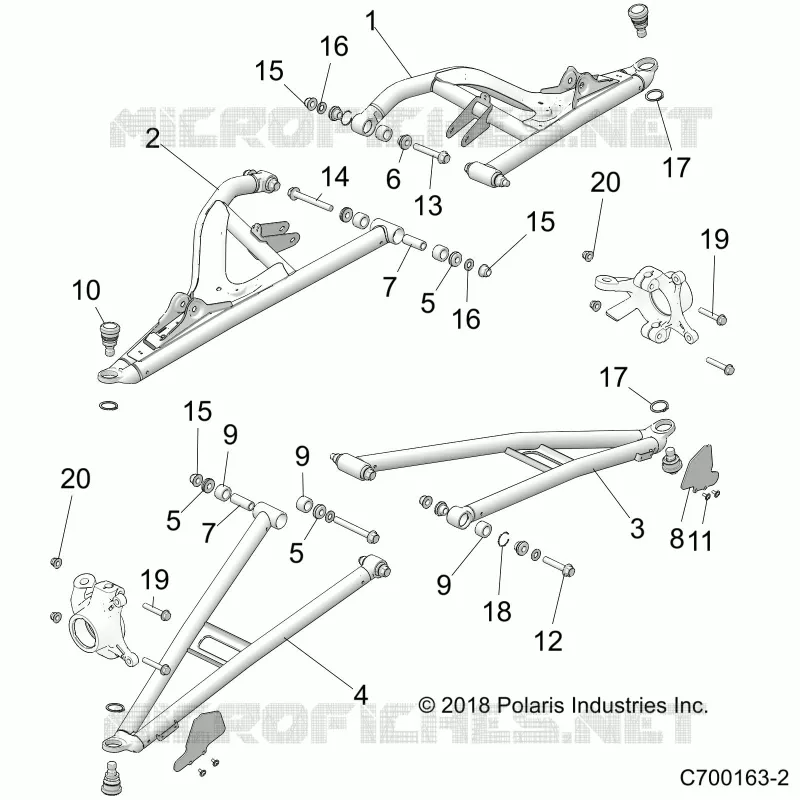 FRONT SUSPENSION CONTROL ARMS