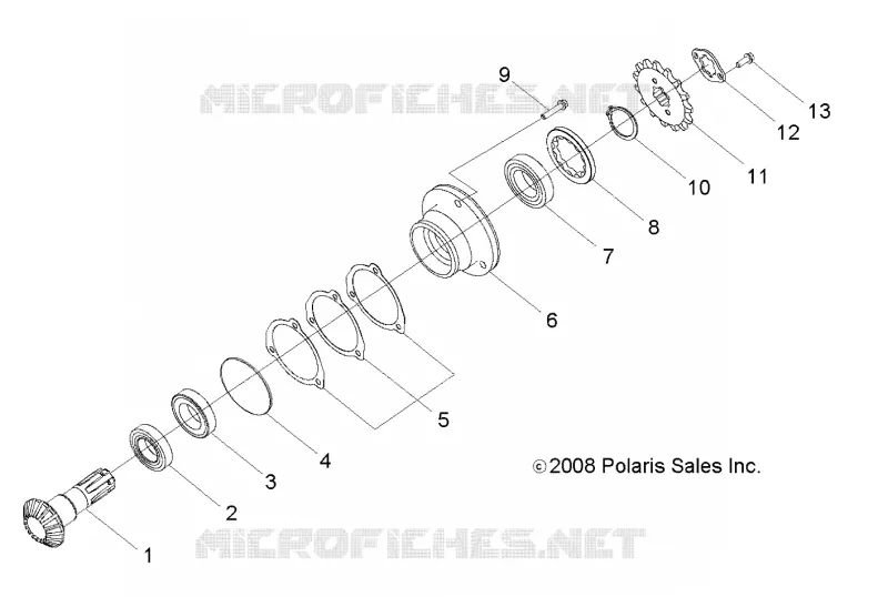 ANTRIEB, GEAR SHAFT OUTPUT