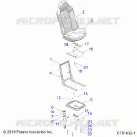 SITZ ASM. AND SLIDER