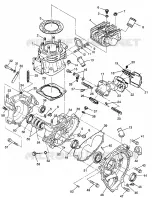 CRANKCASE AND ZYLINDER BIG BOSS 6X6 400L W97AE38A (4940814081D007)