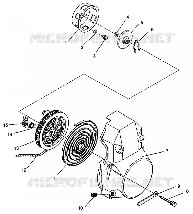 RÜCKZUG ANLASSER ASSEMBLY 440 0942760 and 440 SKS 0942560 (4925072507038A)