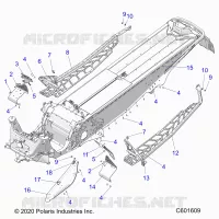 CHASSIS, CLUTCH GUARD, FOOTRESTS, AND RUNNINGBOARDS