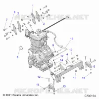 ENGINE, ÃŒBERTRAGUNG MOUNTING & LONG BLOCK- R24MAU57B4/Z4/B9/Z9 (C730154)