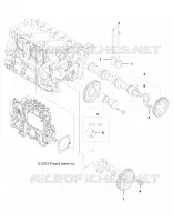 MOTOR, CAMSHAFT AND DRIVING GEAR