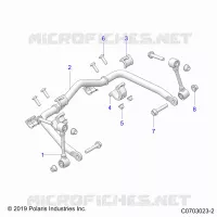 SUSPENSION, FRONT STABILISATORSTANGE