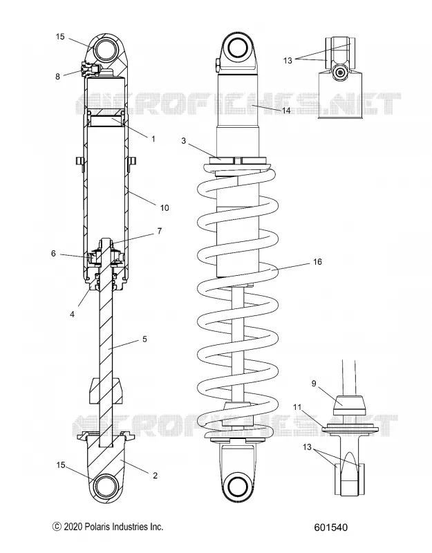 SUSPENSION, FEDER TRACK, MONOTUBE, 7045533