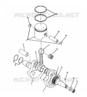 KURBELWELLE AND KOLBEN 250 2X4