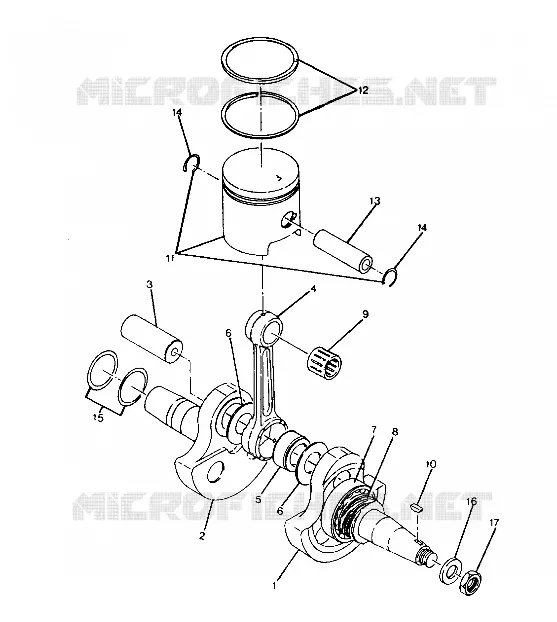 KURBELWELLE AND KOLBEN 250 2X4