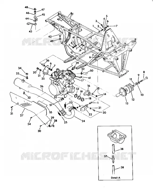 Motorbehälterungen   Auspuff 350 2X4